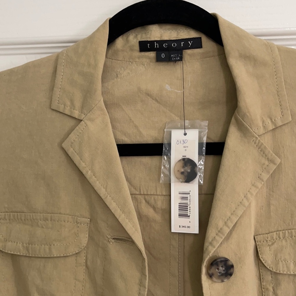 Theory tan blazer/jacket